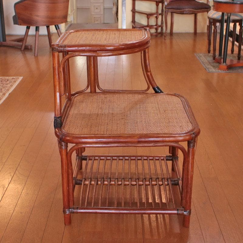 コーナーラック ラタン 籐家具 ナチュラルスタイル 棚 お洒落 214-1345