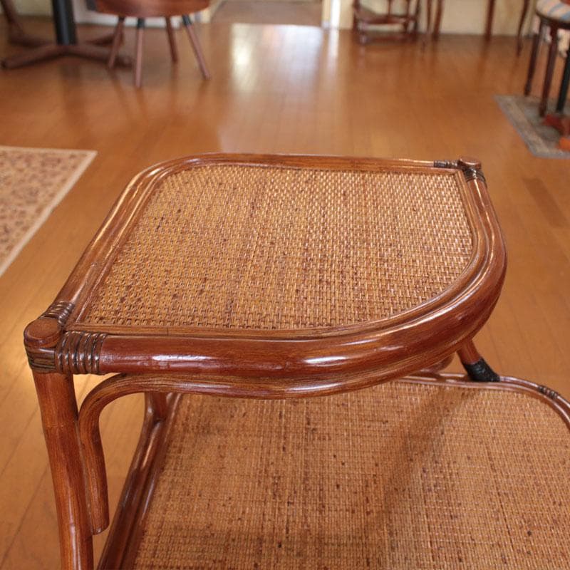 コーナーラック ラタン 籐家具 ナチュラルスタイル 棚 お洒落 214-1345