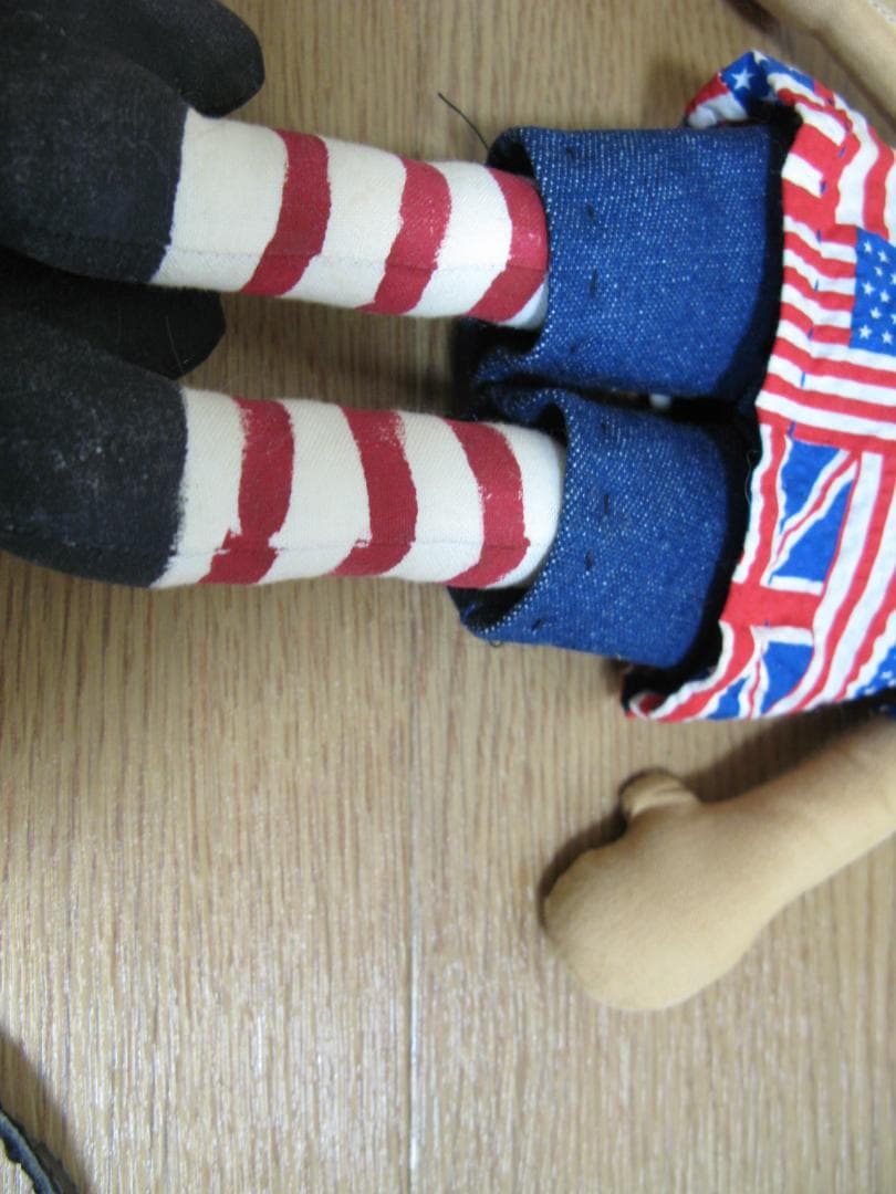 2体セット■カントリードール 人形 ラグドール ハンドメイド ビンテージ レトロ