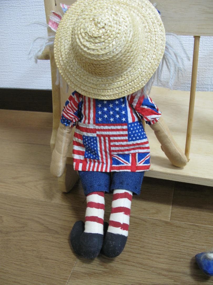 2体セット■カントリードール 人形 ラグドール ハンドメイド ビンテージ レトロ