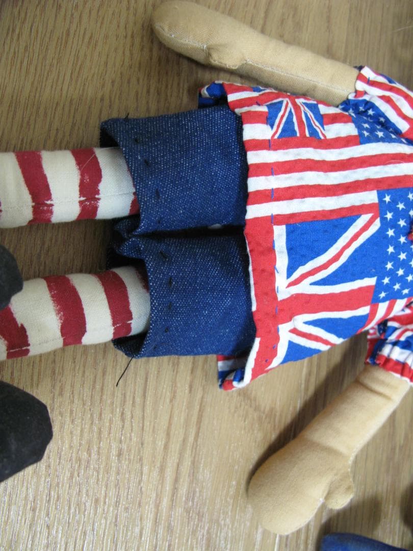 2体セット■カントリードール 人形 ラグドール ハンドメイド ビンテージ レトロ