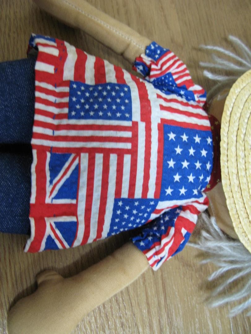 2体セット■カントリードール 人形 ラグドール ハンドメイド ビンテージ レトロ