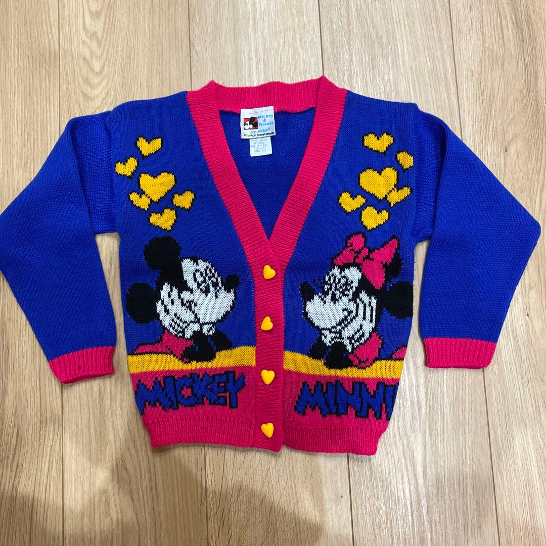 ディズニー ミッキー ミニー ニット セーター カーディガン キッズ