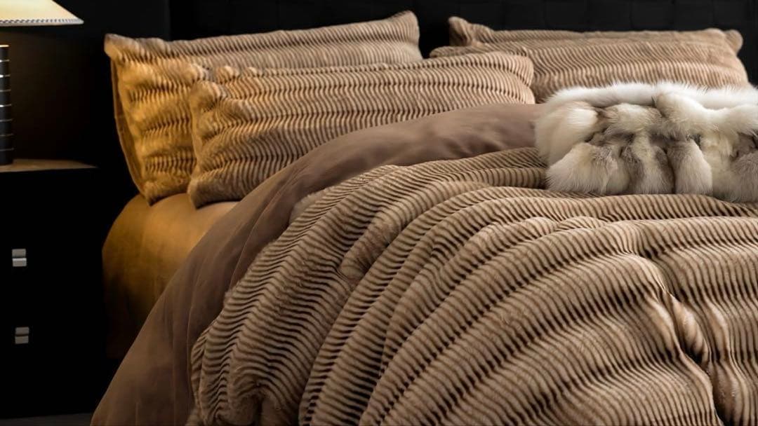 ミルクフリース4点セット・AB面ふわふわ両面仕様 暖かい冬用寝具