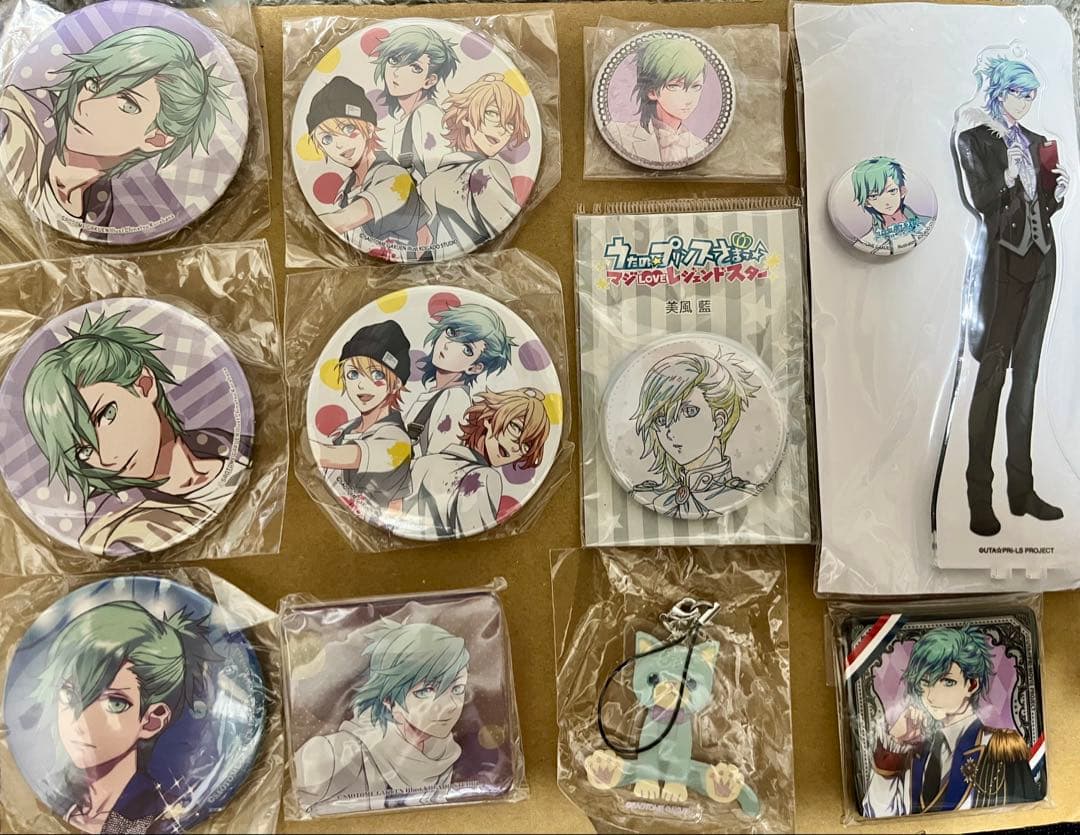 うたプリ うたの☆プリンスさまっ♪ 藍 缶バッジ アクリルスタンド 特典