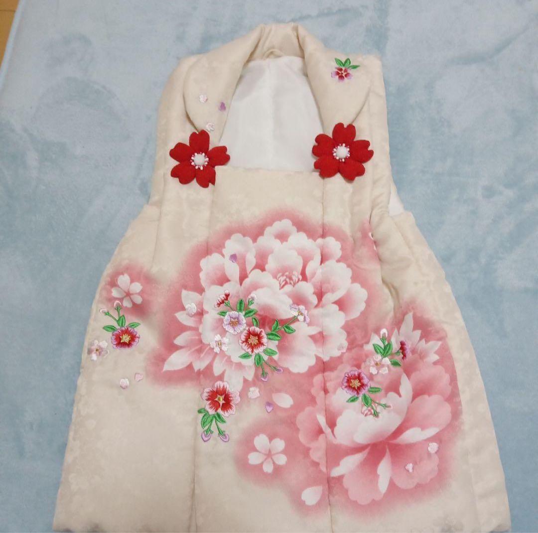 七五三　3歳　着物　女の子　マユミハセガワ　セット　着物　美品　草履（新品）