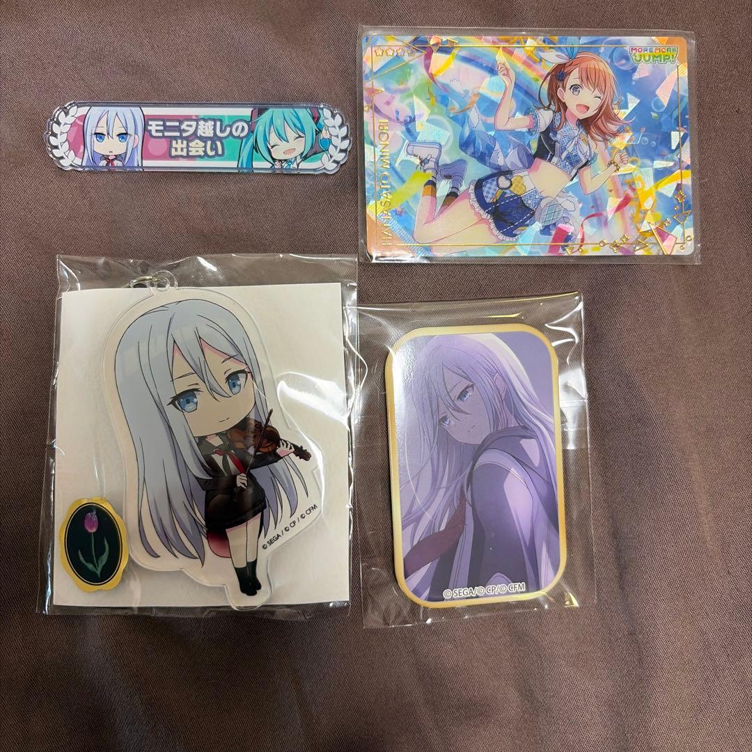 宵崎奏 花里みのり 初音ミク プロセカ アクキー 缶バッジ カード