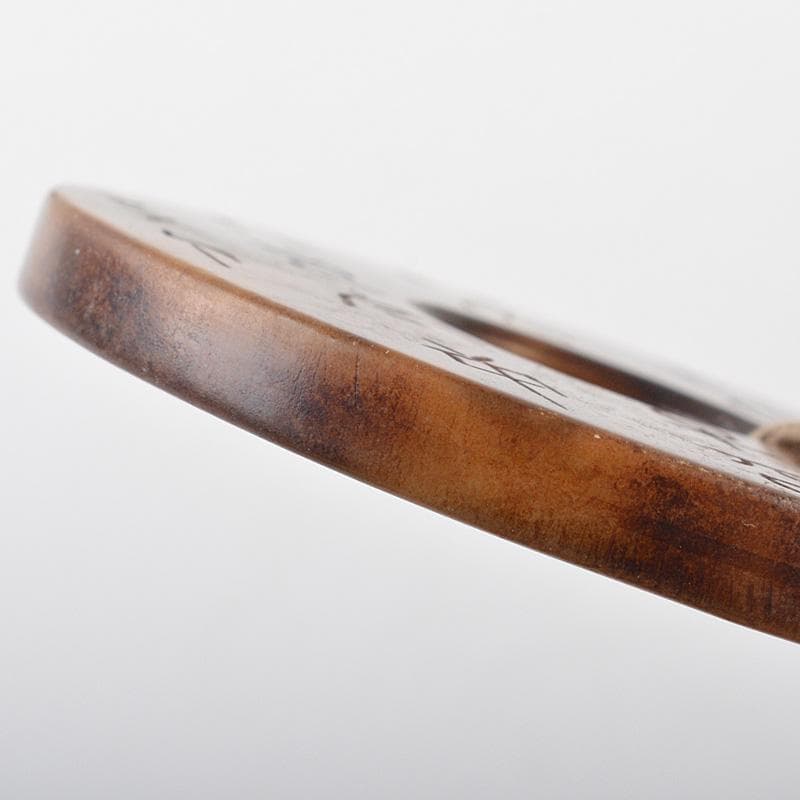 中国　玉石彫刻　漢詩刻　根付　紙鎮　玉器　C　7422E