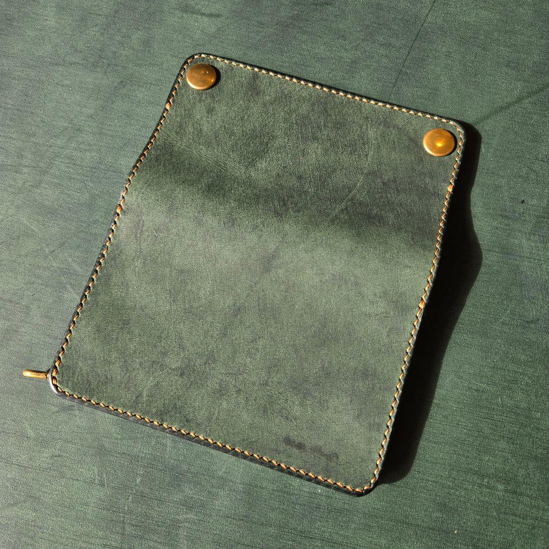 273ミドル トラッカーウォレット イタリアンレザーTEXAS【GR&BR