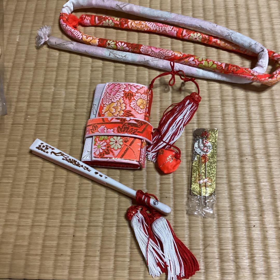 七五三 小柄七歳用フルセット帯幅14センチ　　草履21センチ