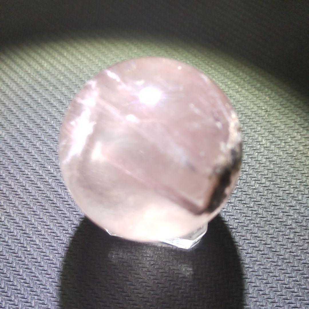 レッドルチルクォーツ スフィア ふわっとした極細針