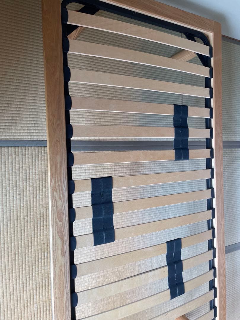 【送料込】無印良品 木製シングルベッドフレーム オーク