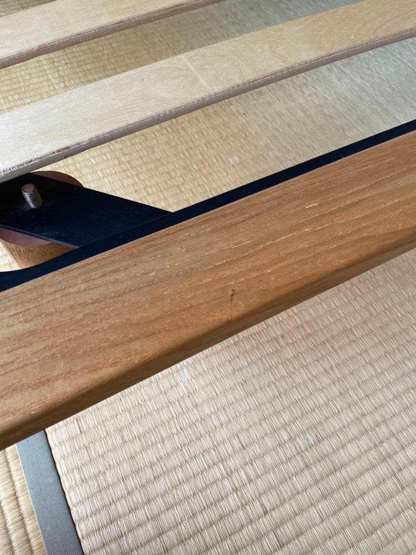 【送料込】無印良品 木製シングルベッドフレーム オーク