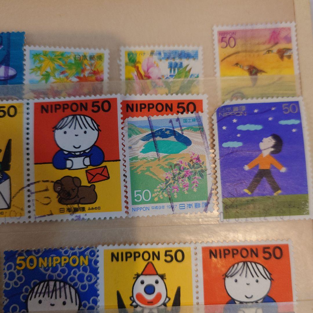 日本 使用済み切手 コレクション 55枚まとめ売り　ページ3