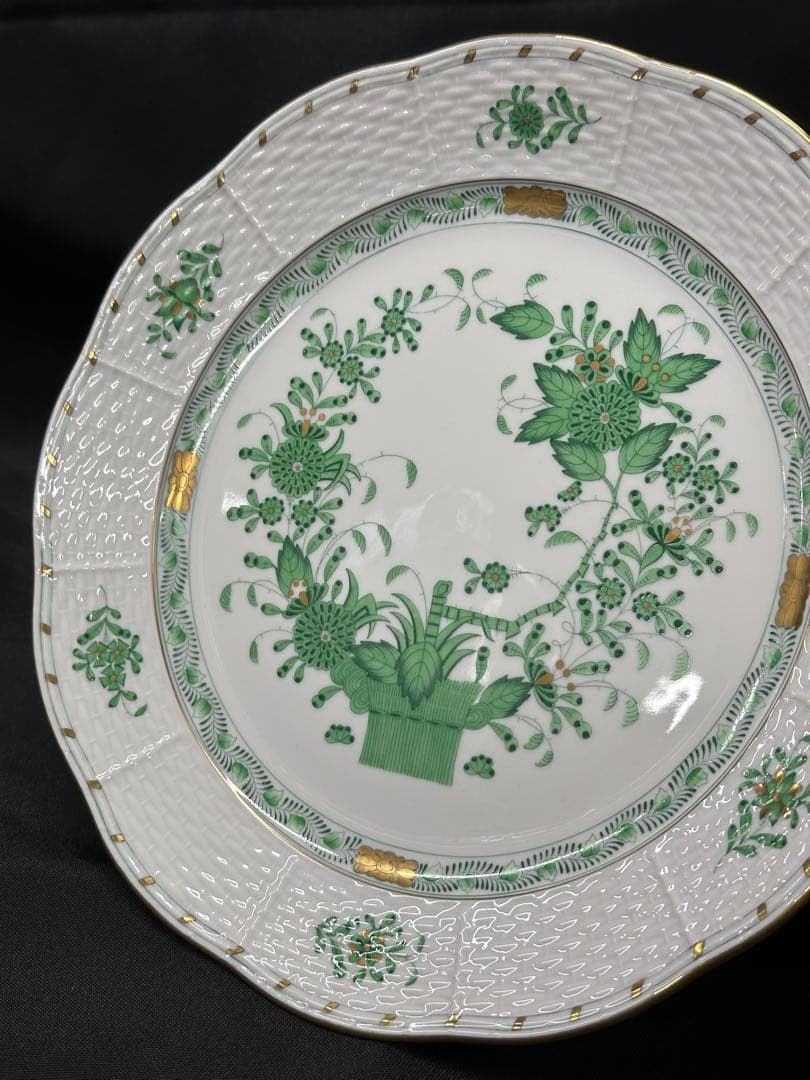 ② 【美品】HEREND ヘレンド　インドの華　プレート　25.5cm