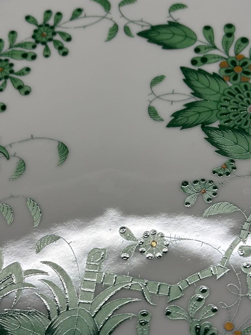 ② 【美品】HEREND ヘレンド　インドの華　プレート　25.5cm