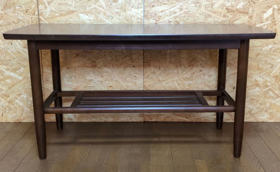 カリモク karimoku カフェ　テーブル 棚付き センター　テーブル