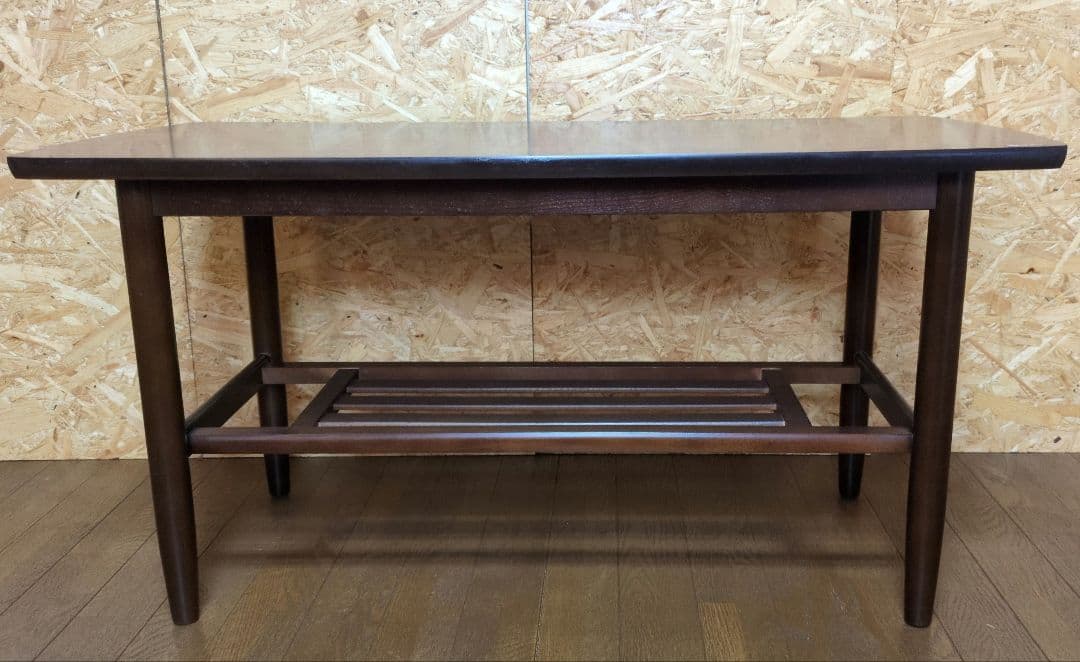 カリモク karimoku カフェ　テーブル 棚付き センター　テーブル