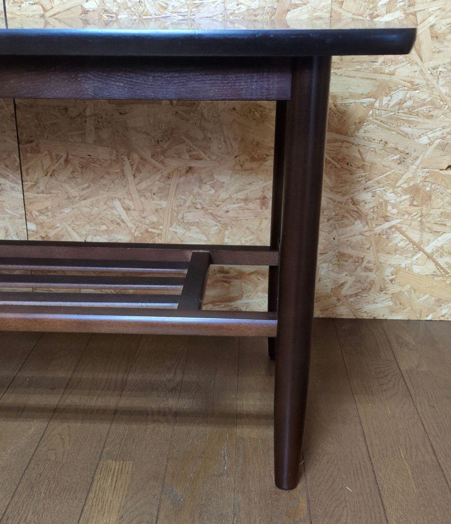 カリモク karimoku カフェ　テーブル 棚付き センター　テーブル