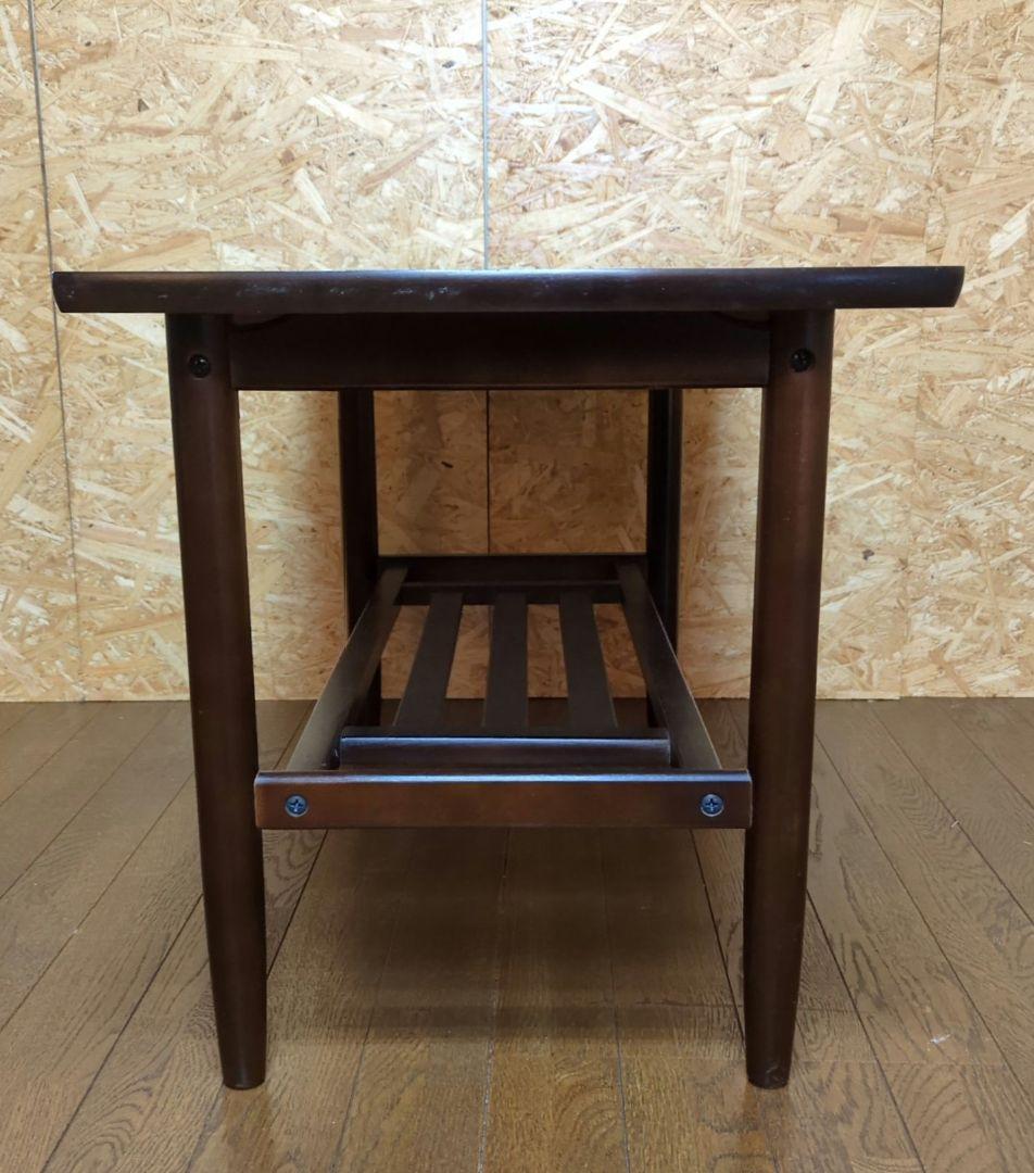 カリモク karimoku カフェ　テーブル 棚付き センター　テーブル