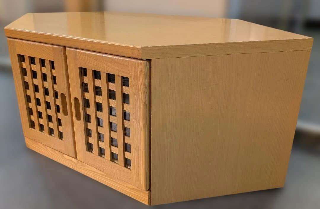 コーナーボード★テレビ台★木目★W558×D600×H460㎜【展示品・送料別】