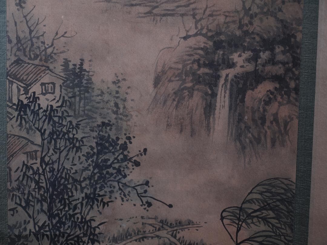 骨董市仕入れ品 中国清時代の掛軸 肉筆保証 DE436A4-4