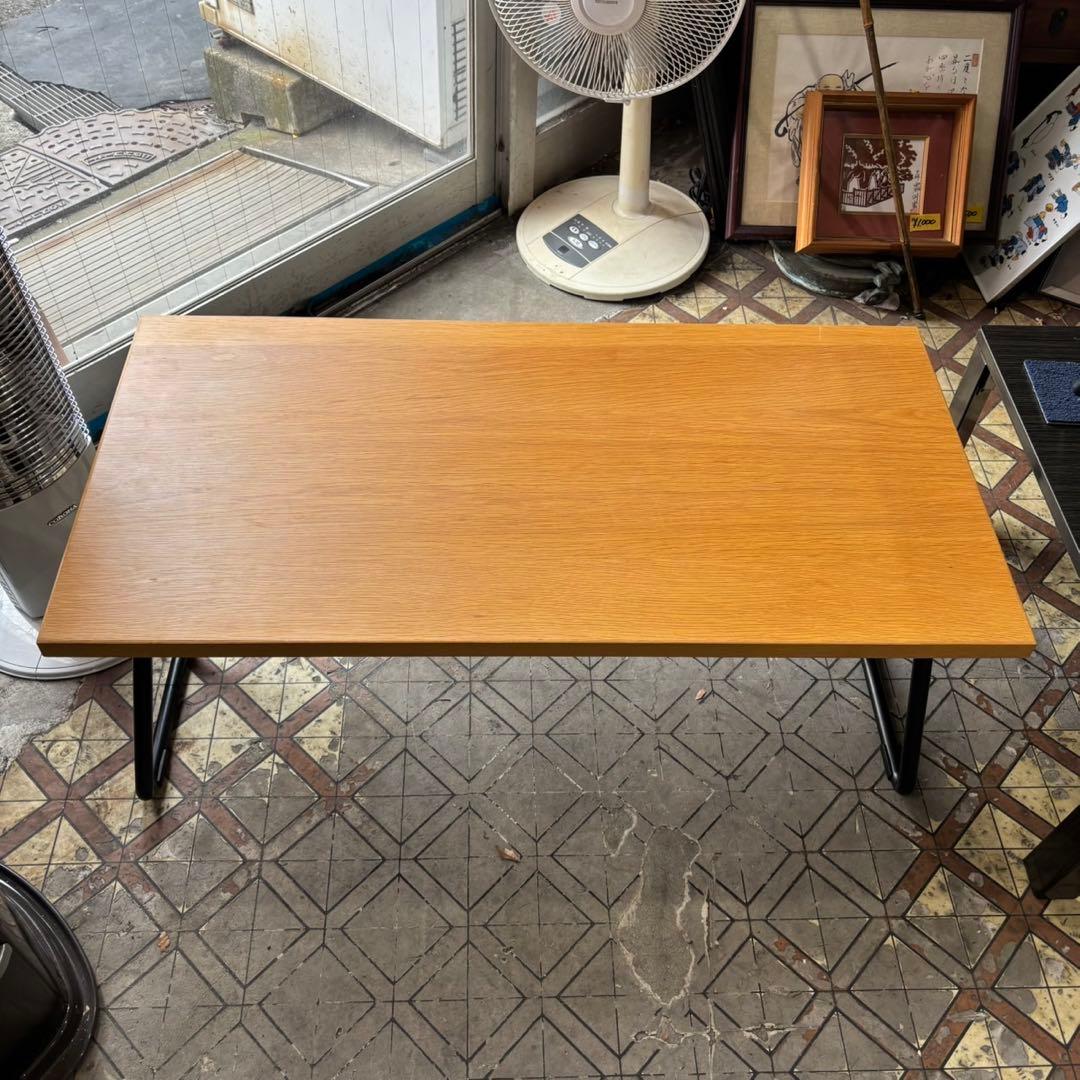 廃盤品　無印良品　ローテーブル　90㎝　オーク材