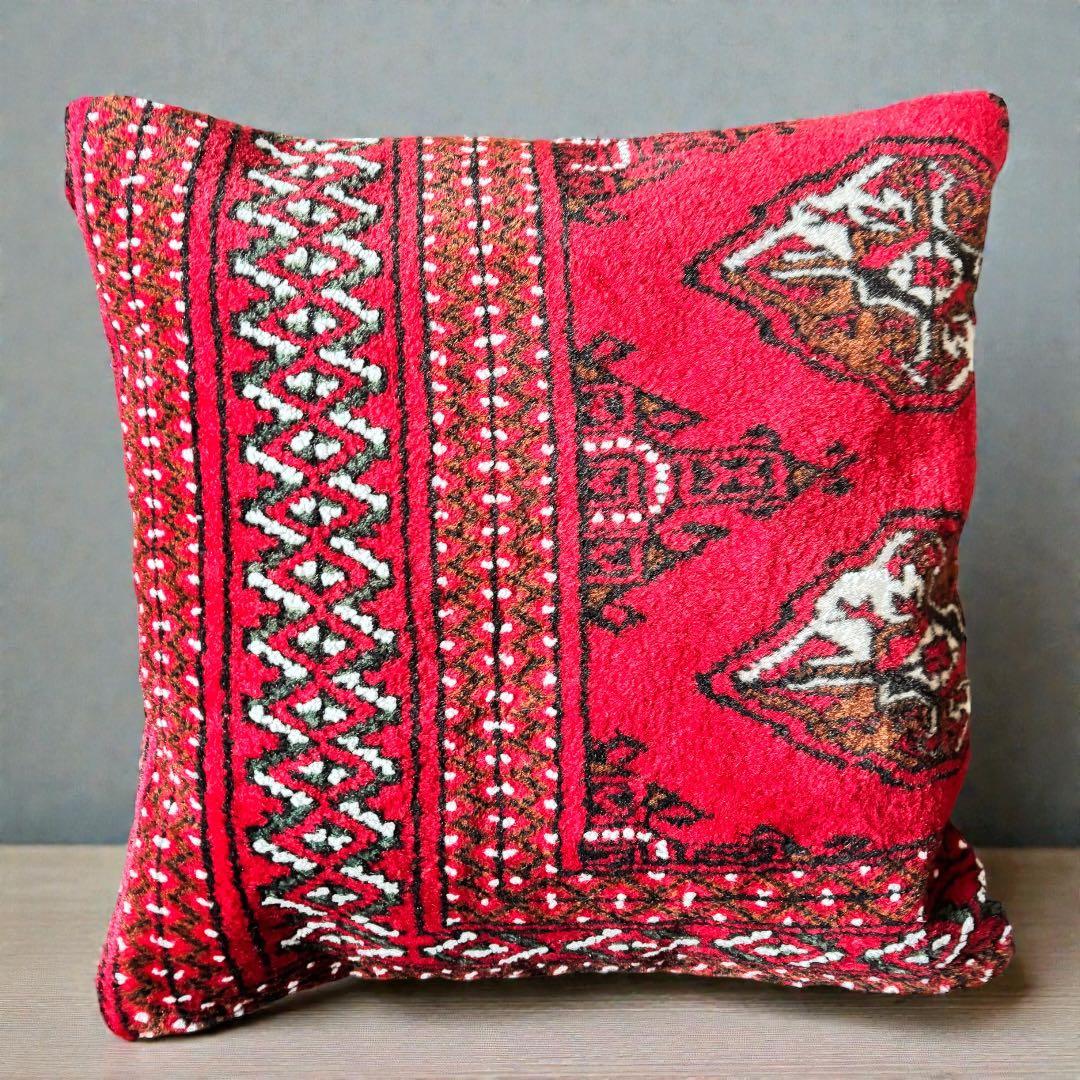 トルコ ヴィンテージラグ クッションカバー 2枚セット