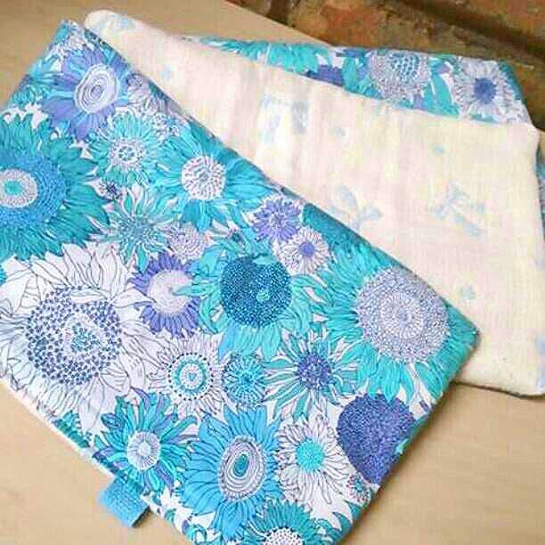 済おまとめ♥ちゃんmama♥みかんオススメ♥８重ガーゼちびブランケット☆