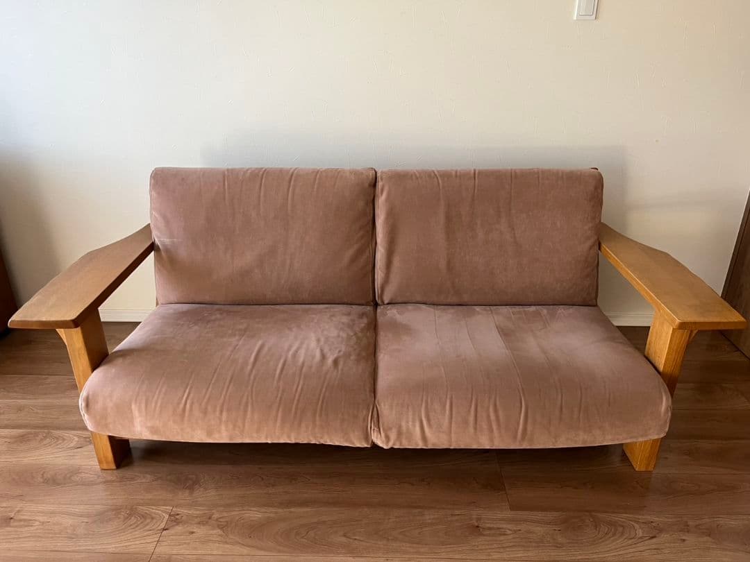 柏木工 KASHIWA 杜シリーズ 2人掛けソファ オーク材 ヴィンテージ家具