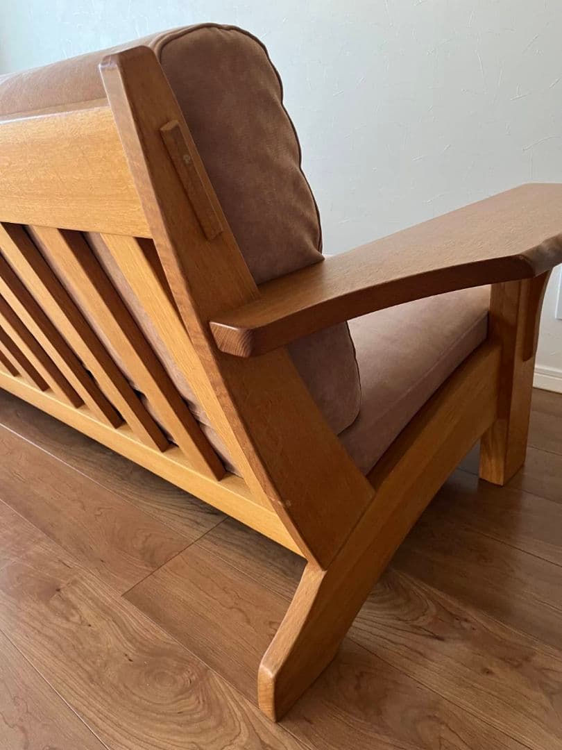 柏木工 KASHIWA 杜シリーズ 2人掛けソファ オーク材 ヴィンテージ家具