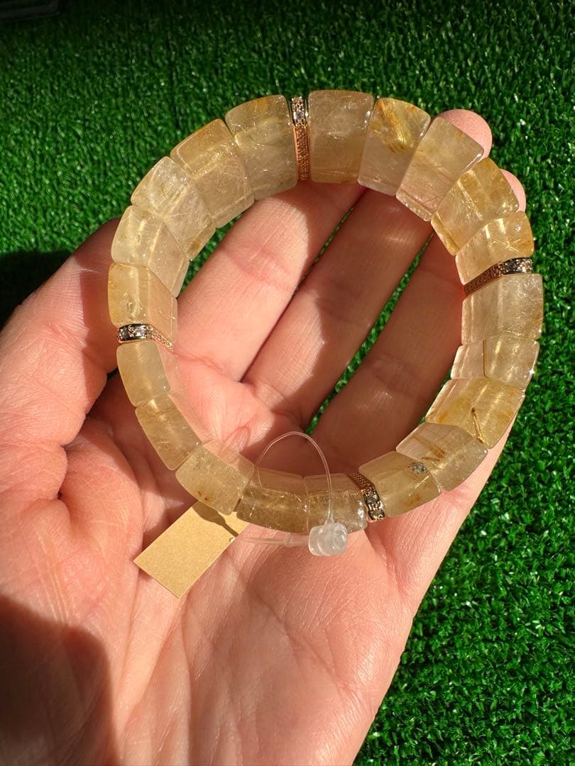 ゴールドルチルクォーツ ブレスレット