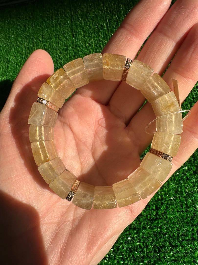 ゴールドルチルクォーツ ブレスレット