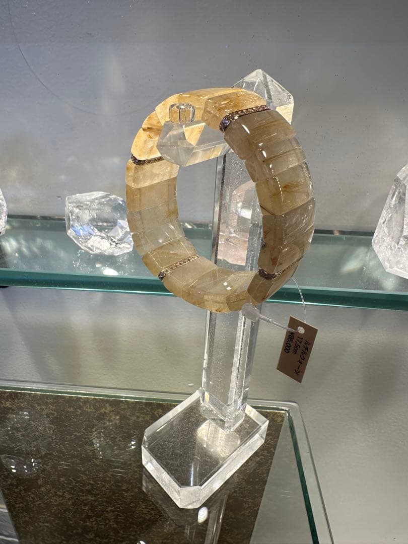 ゴールドルチルクォーツ ブレスレット