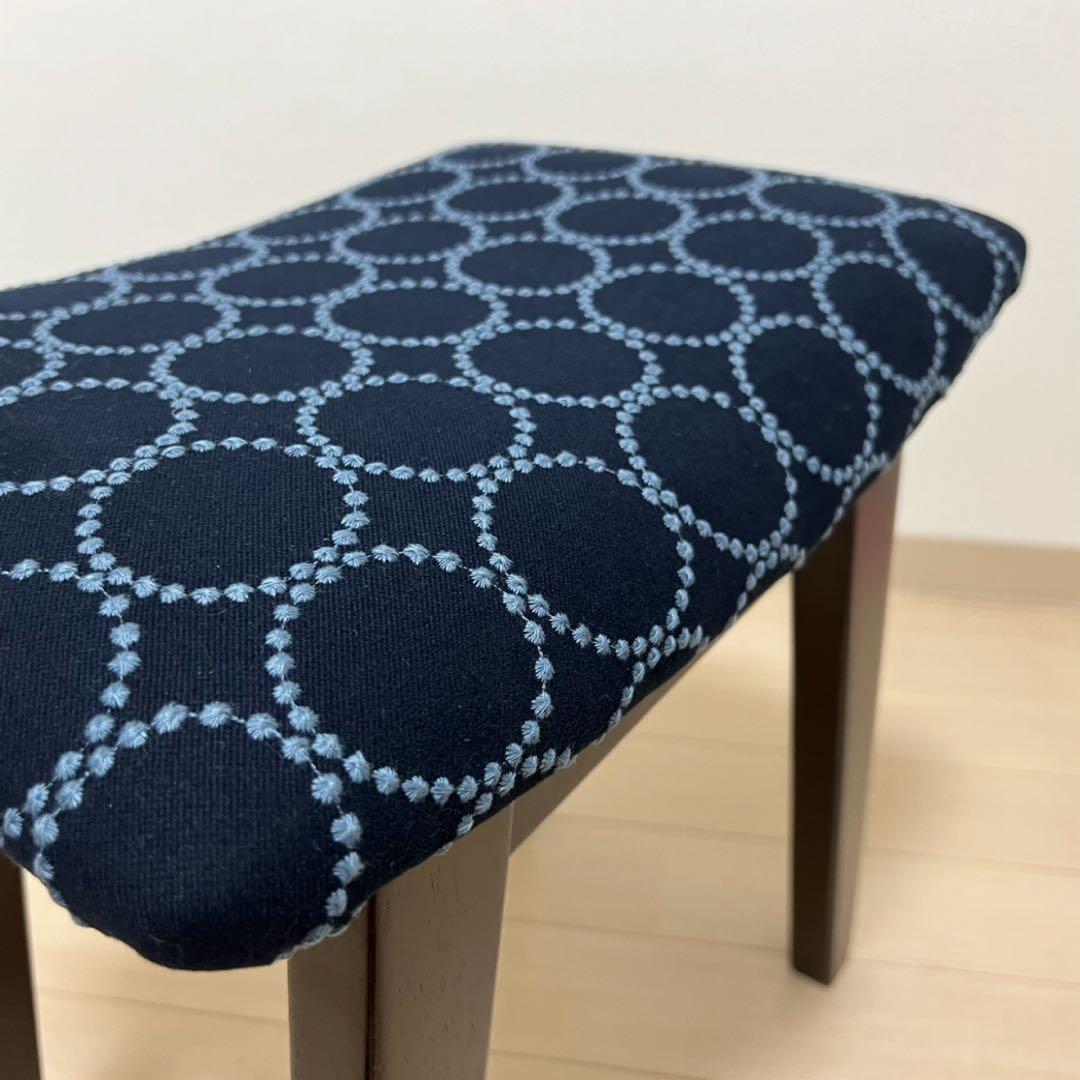 ミナペルホネン dop タンバリン 太脚b スクエア スツール 【インディゴ】