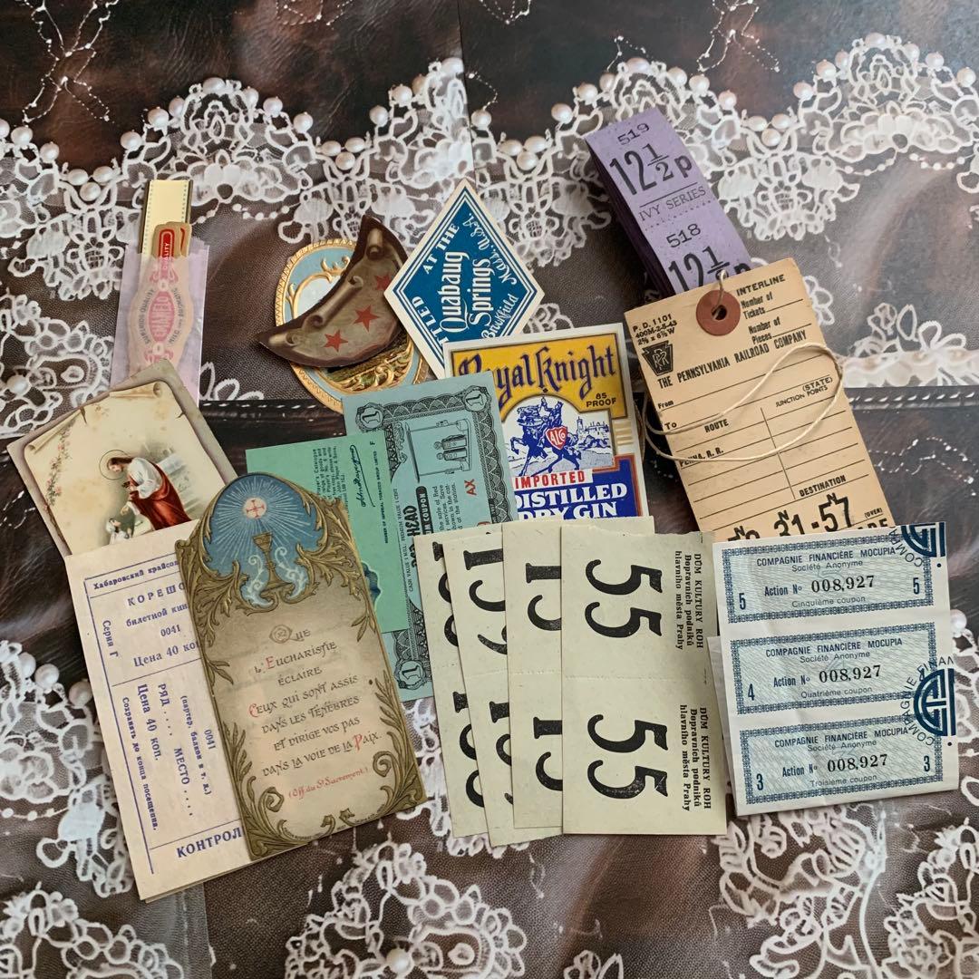 ヴィンテージ 紙もの ファーマシーBOXへ詰め込み - メルカリ