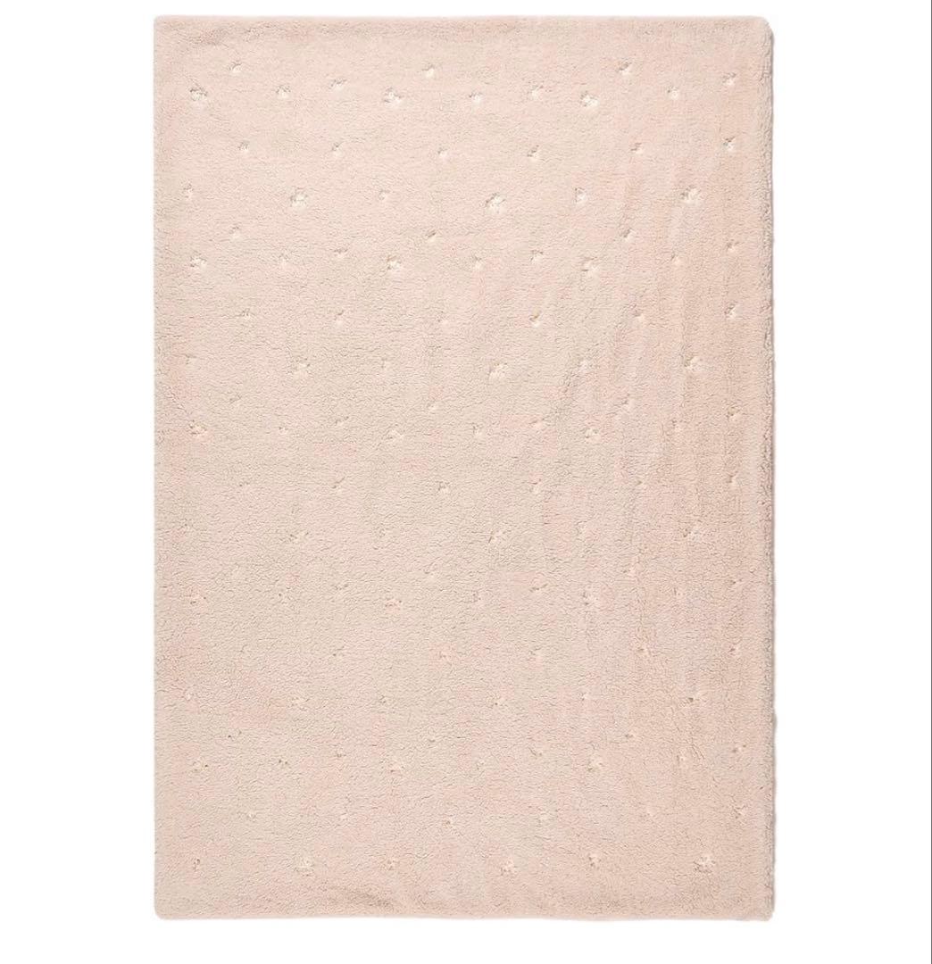 フランフラン　新品　掛け布団カバー　フラワー×ボア　シングル　ベージュ