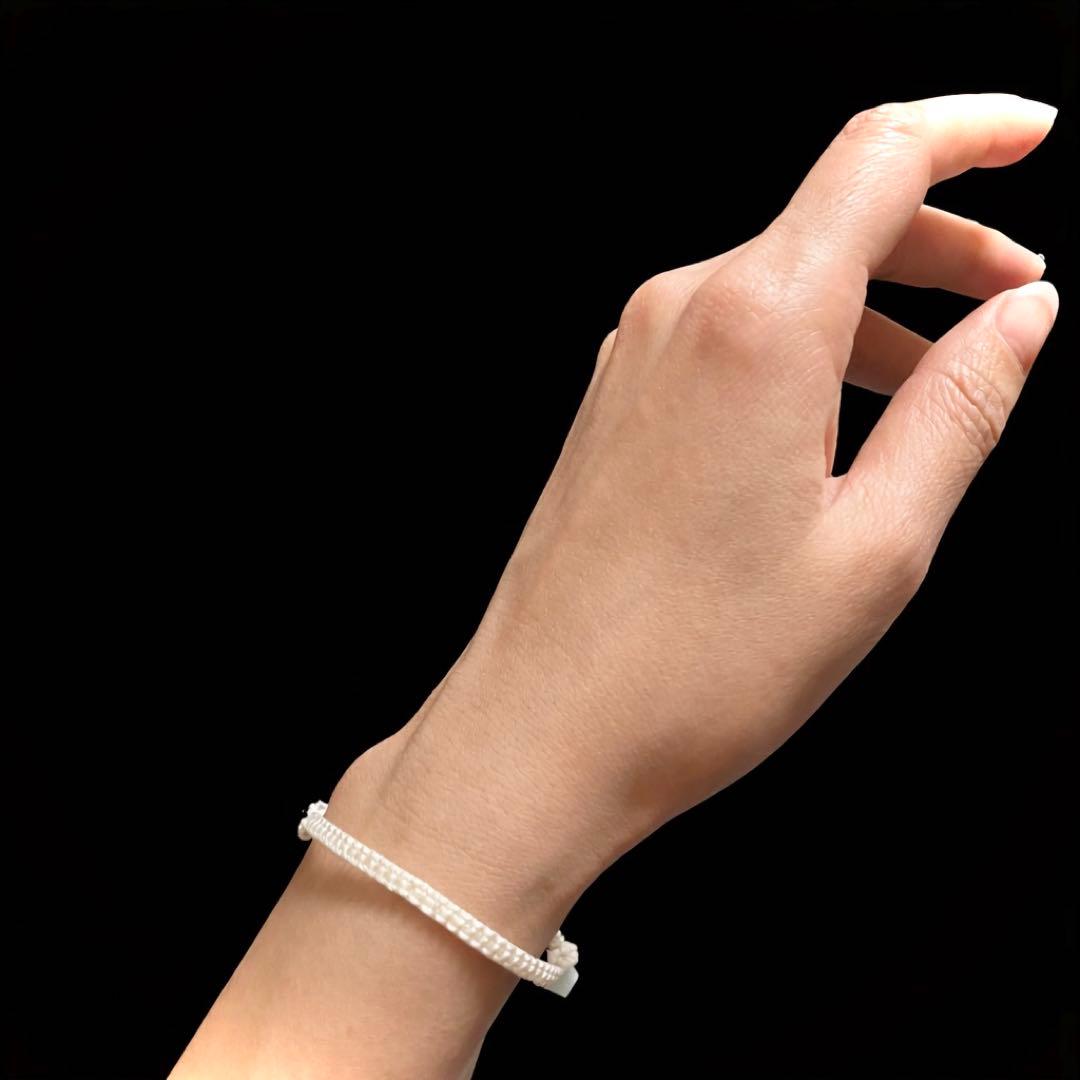 白いミサンガ 南城ミンサーミサンガ~同系色に白~ | 沖縄県南城市限定縁結びの南城