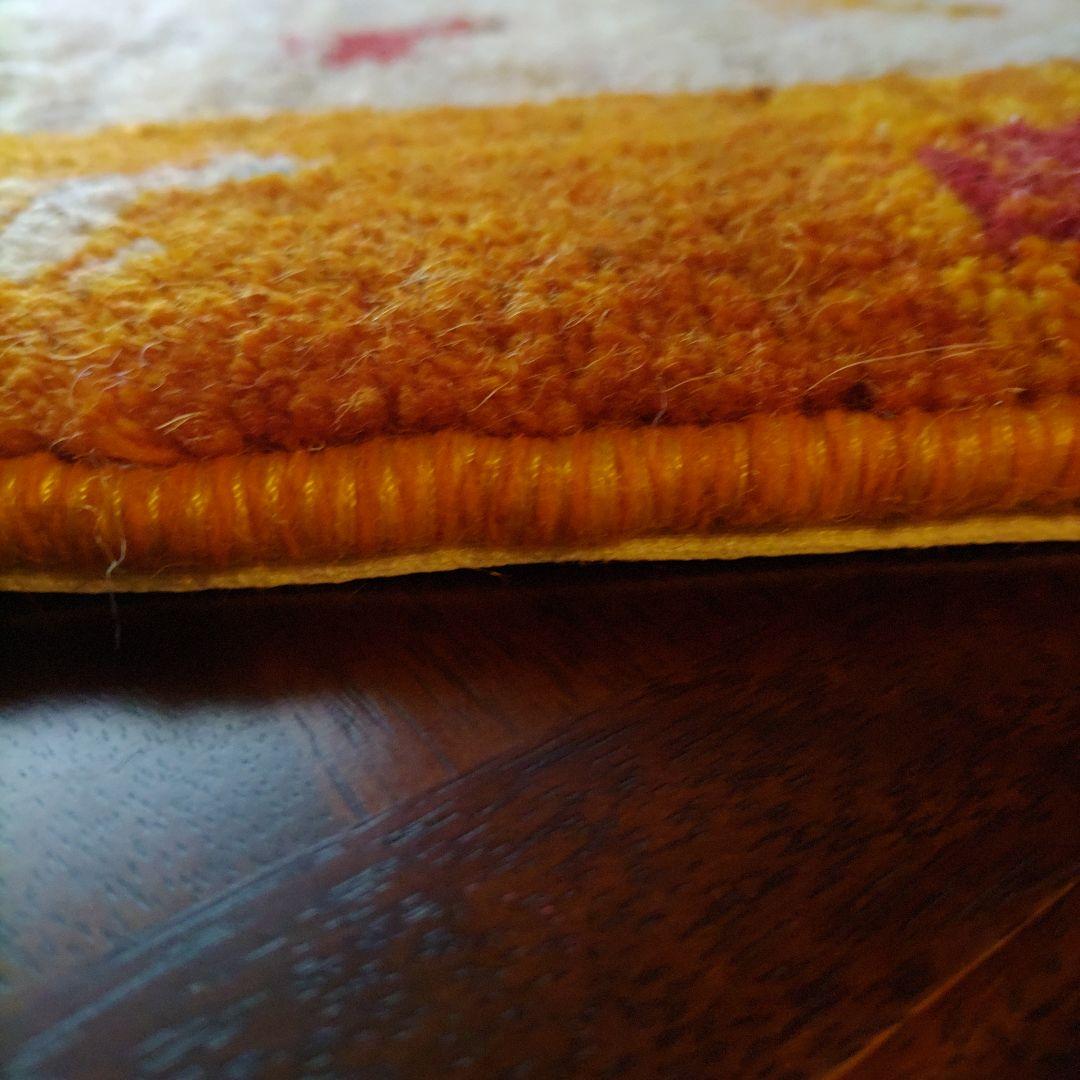 ギャッベ マンション ミニ玄関マット イラン シラーズ 手織り 草木染