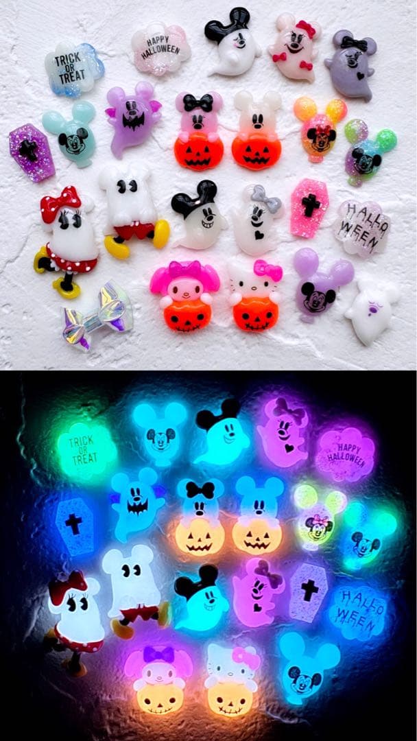 ハロウィン 3dパーツ ネイル ディズニー