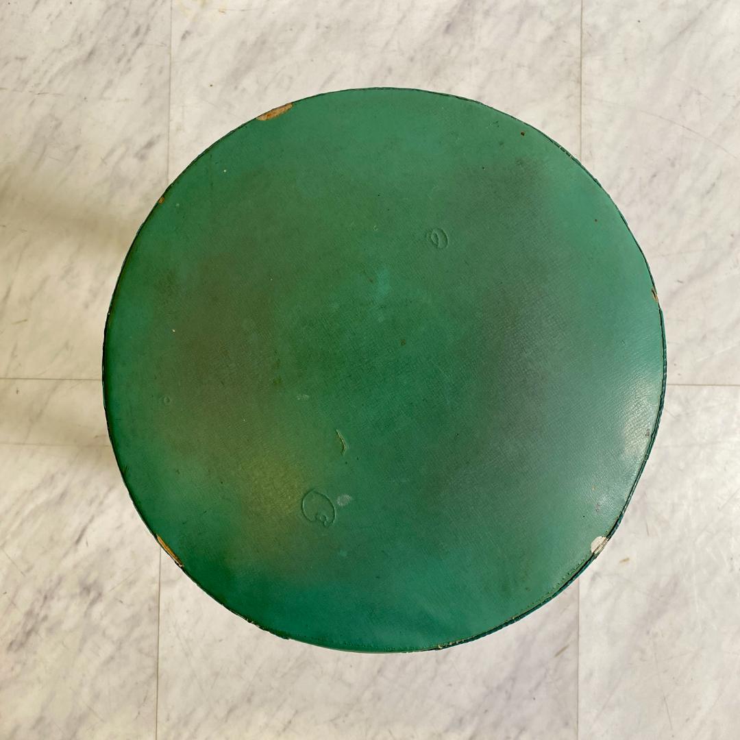 レトロ 木製スツール 丸椅子 スツール ビニールレザー張り