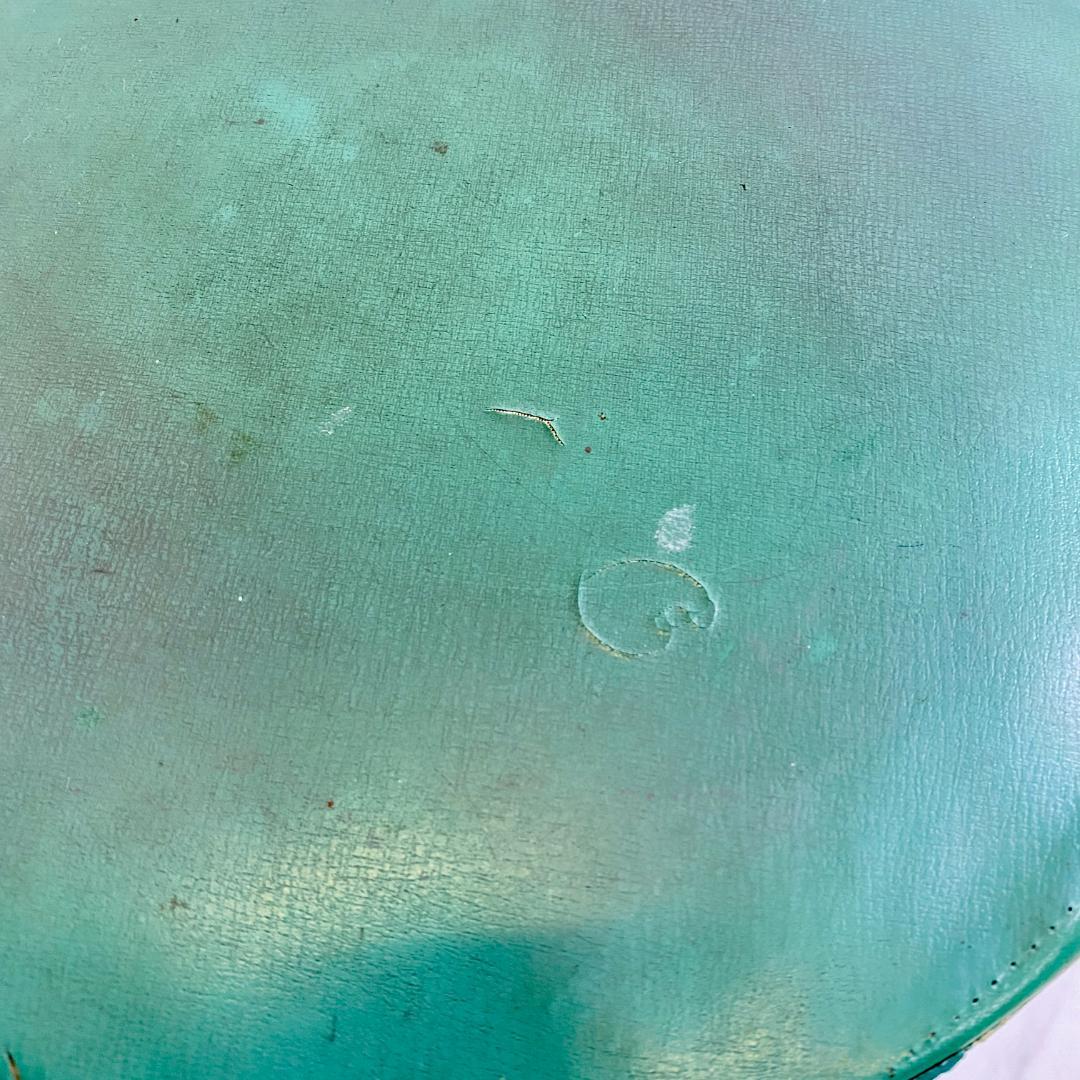 レトロ 木製スツール 丸椅子 スツール ビニールレザー張り