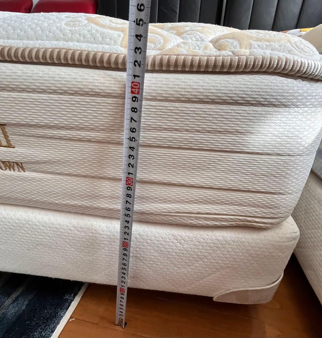 送込み　キングスダウン 大塚家具 シングル　ベッドフレーム、ベッドマット、ボトム