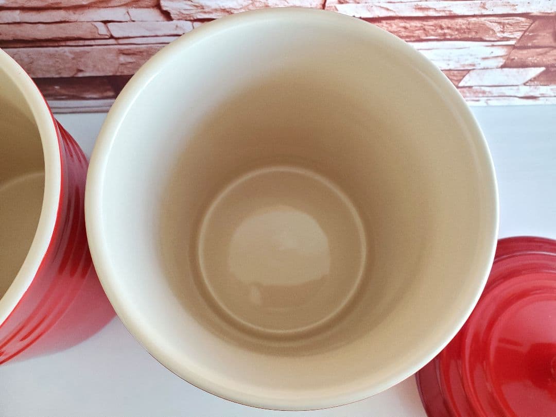 Le Creuset ストッカーパッキン付キャニスター箱付き　2個　ル・クルーゼ
