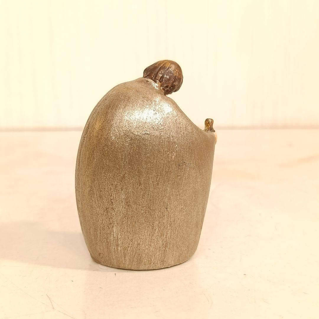 キリスト　ハンドメイド　カービングオブジェ　木製　置物