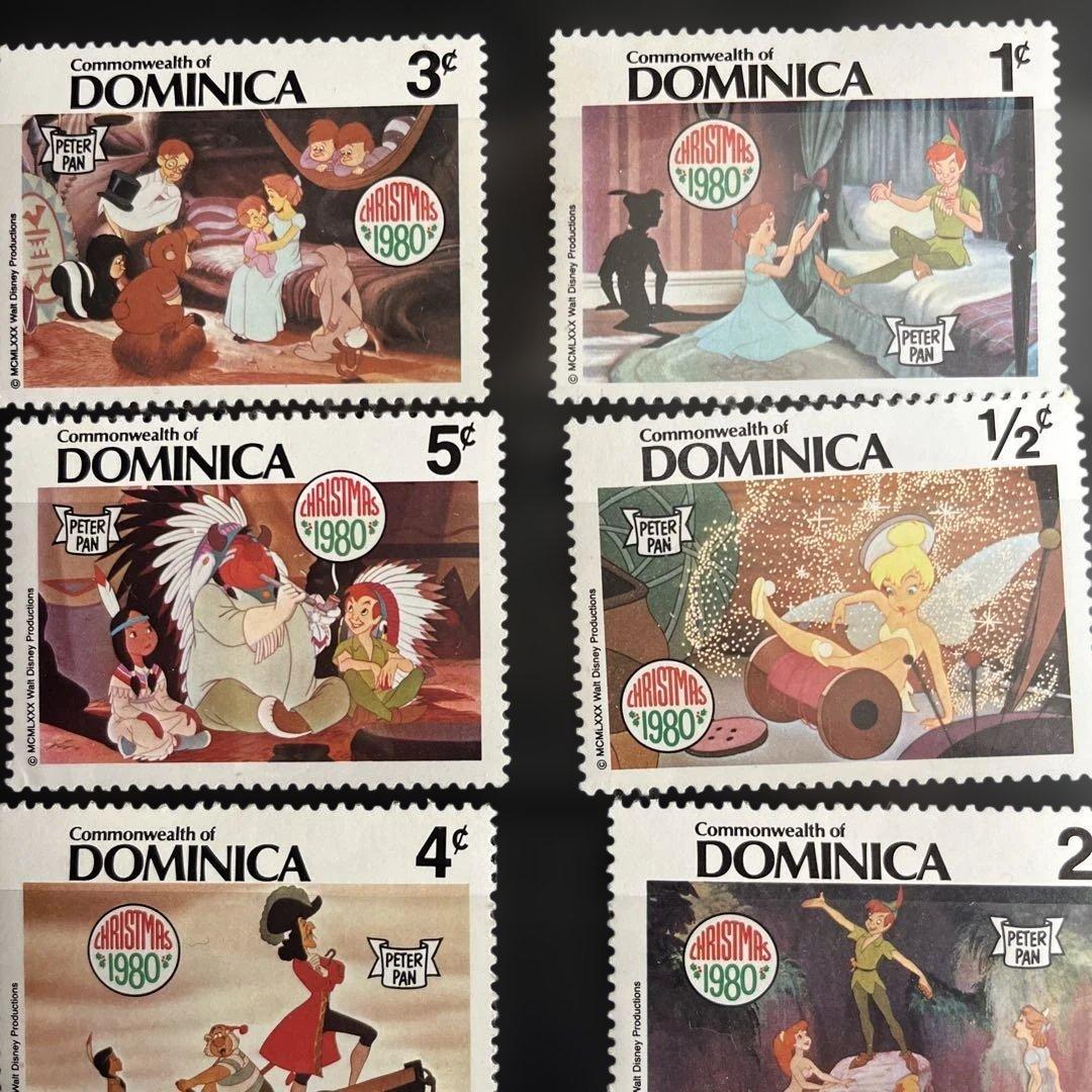 ドミニカ 1980年 ピーターパン 切手セット 8種8枚 消印無し - メルカリ