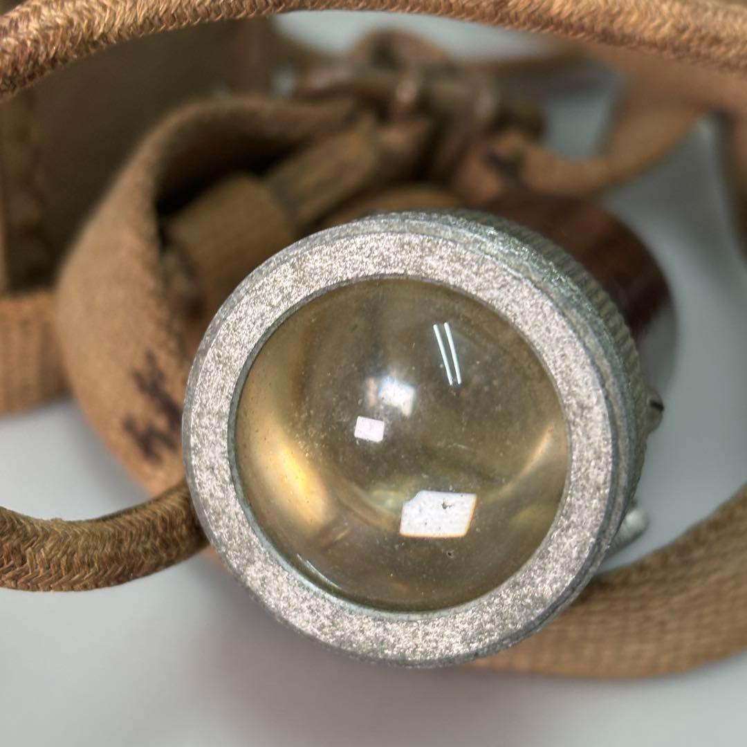 旧日本陸軍 手廻し 手動懐中電灯 ゼンマイ巻 照明 ランプ