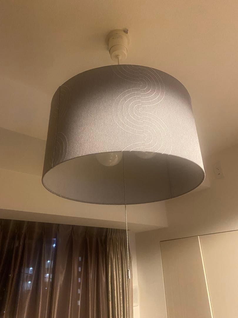 美品TOSHIBAグレーペンダントライト