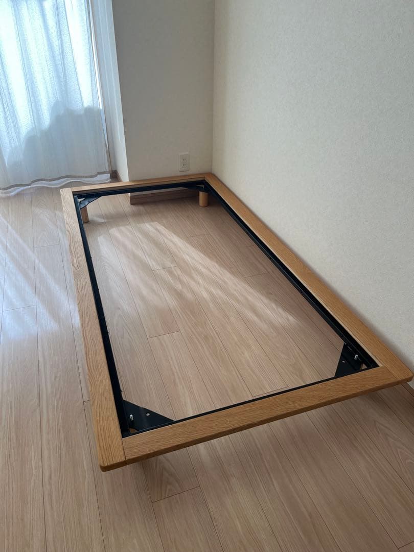 ✴︎無印良品　木製ベッドフレーム　オーク材　シングル　2022年購入　引き取り可