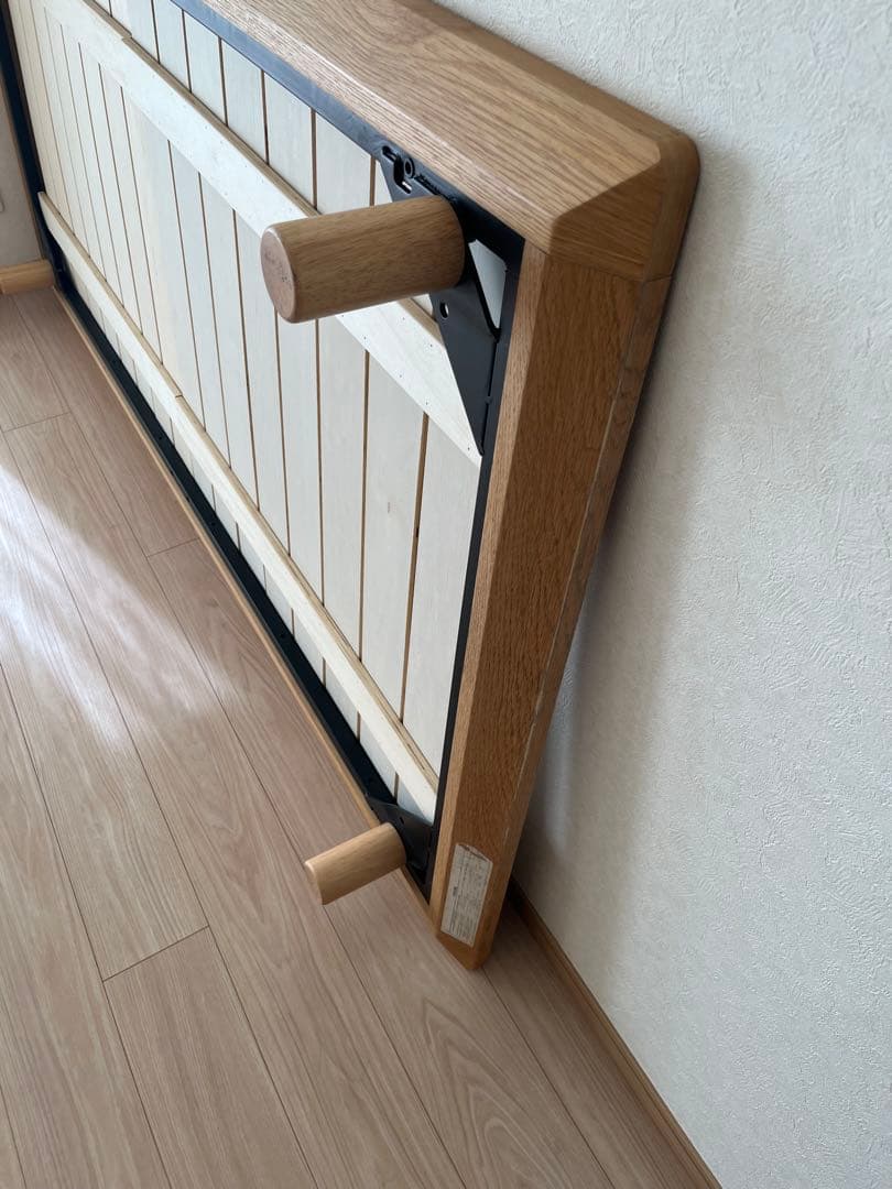 ✴︎無印良品　木製ベッドフレーム　オーク材　シングル　2022年購入　引き取り可